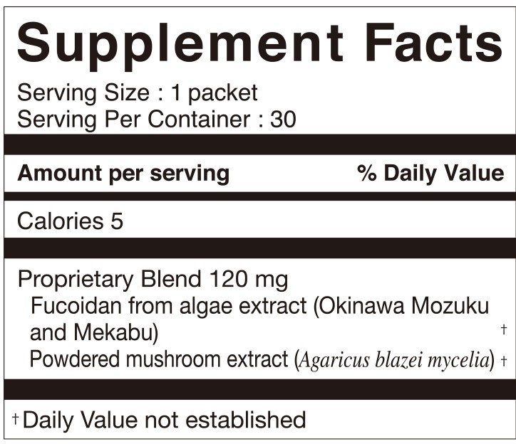 Fucoidan powder supplement