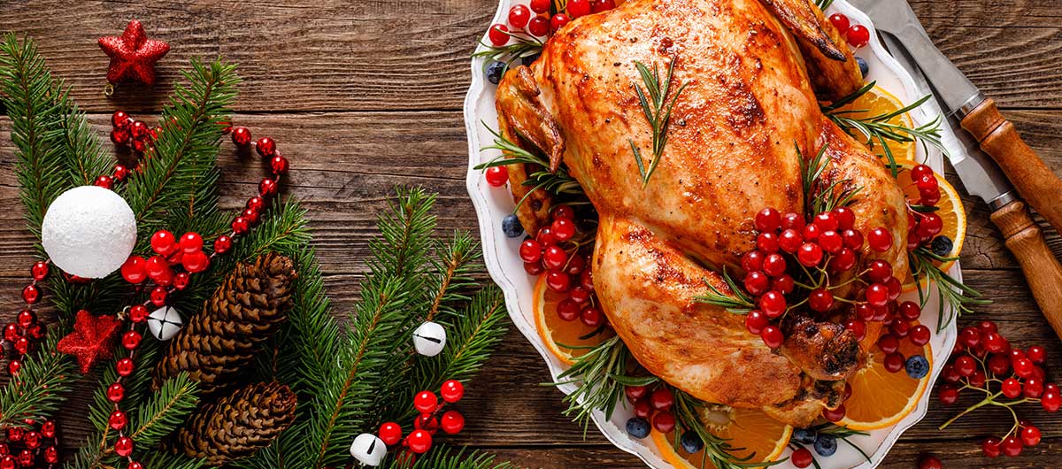 Enjoy the Holiday season with a Turkey Dinner